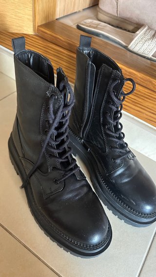 Botas altas Stradivarius negras