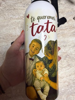 Termo personalizado Te queremos, tata