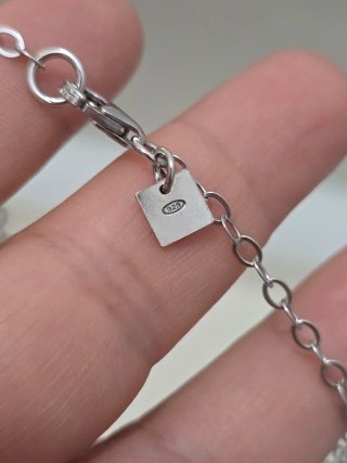 Collar Plata 925 Corazón Morado
