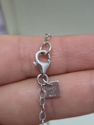 Collar Plata 925 Corazón Morado