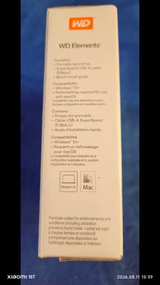 WD Elements 1TB HDD Portátil