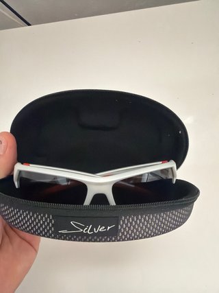 Gafas de Ciclismo Blancas con Estuche