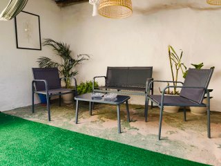 Conjunto Jardín 2 Sillas y Sofá