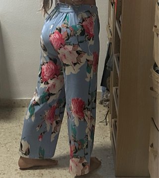 Pantalones anchos estampados florales