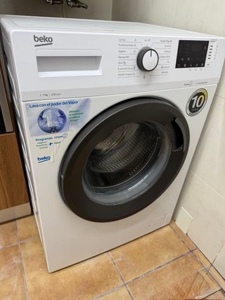 Lavadora Beko 1-7kg 1200 rpm Vapor
