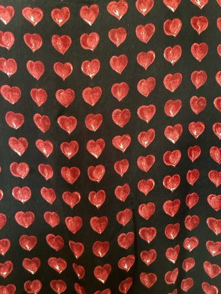 Vestido ZARA manga larga corazones