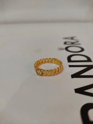 Anel Pandora Corrente Cubana Coração