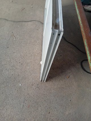 Ventana corredera aluminio blanca