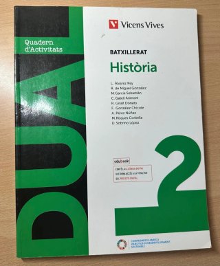 Història, 2 Batxillerat, Dual Quadern d'activitats