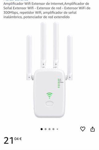 Repetidor WiFi 300Mbps Amplía Cobertura