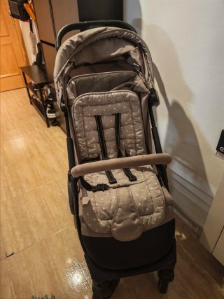 Carrito de bebé gris