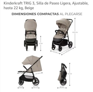 Carrito de bebé gris