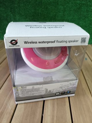 Altavoz Flotante Conceptronic Rosa y Blanco