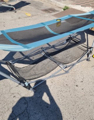 Amaca da campeggio con porta bicchiere