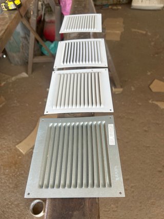 Rejillas de ventilación cuadradas