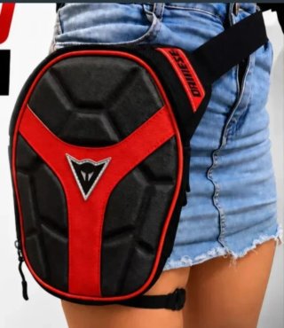 Bolso de pierna Dainese negro y rojo