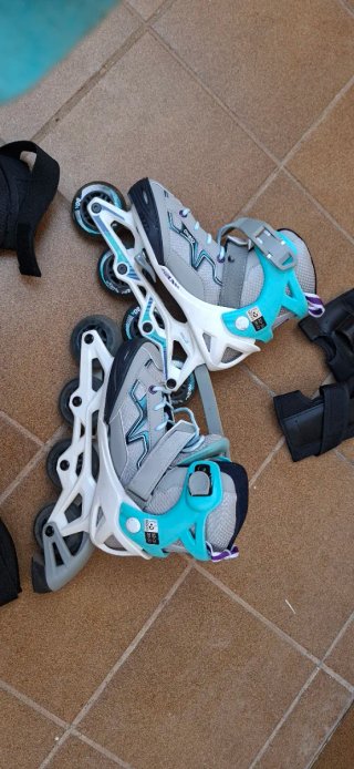 Patines en línea ajustables (32-35) + Protecciones