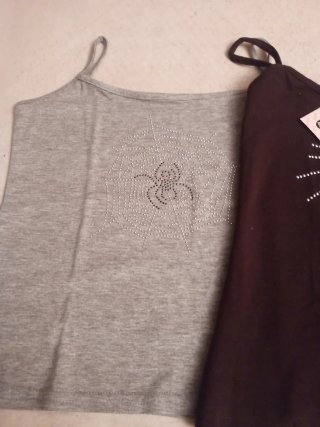 2 Camisetas de Tirantes con Adornos