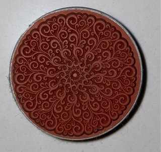 Cuño de caucho 4cm. Diámetro mandala