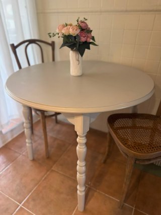 Mesa redonda comedor/cocina madera