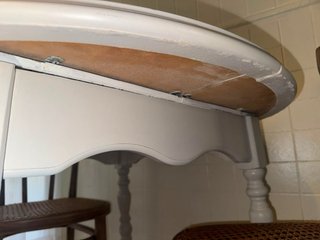 Mesa redonda comedor/cocina madera