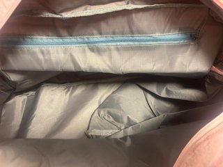 Bolsa de Gimnasio Alo Yoga Rosa y Beige Nueva