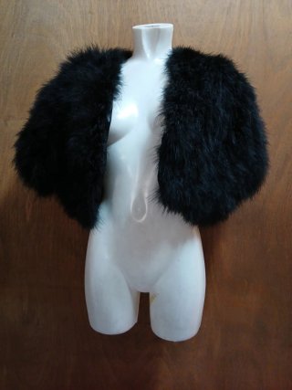 Pelliccia donna nera