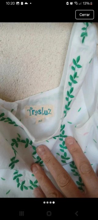 Vestido niña talla 10