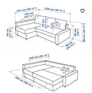 Sofá cama IKEA Friheten gris
