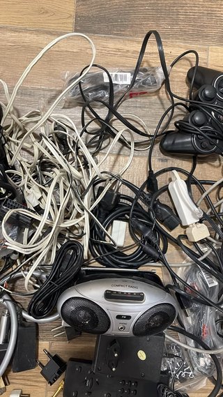 Lote electrónica y cables variados