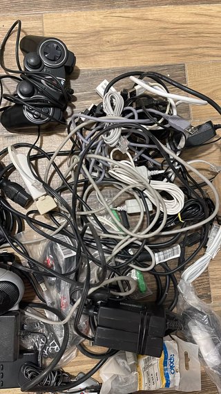 Lote electrónica y cables variados