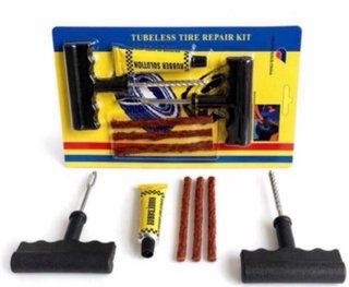 Kit reparación pinchazos tubeless moto coche NUEVO
