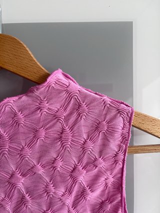 Top rosa Mango sin mangas