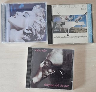 Lote 3 CDs: Madonna y Elton John