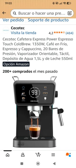 Cafetera Cecotec ColdBrew Touch