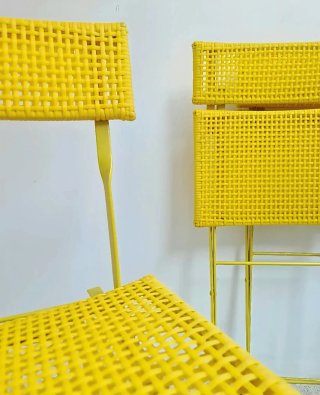 Set 4 Sillas Plegables Scoubidou | Vintage 80s