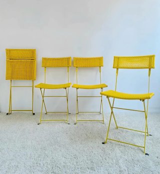 Set 4 Sillas Plegables Scoubidou | Vintage 80s