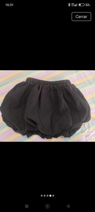 Falda globo Zara negra