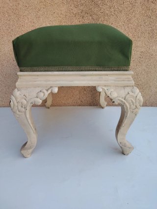Taburete banqueta puff Francés Luis XV Abatible