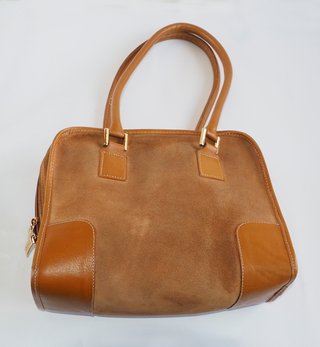 BOLSO de ante color camel