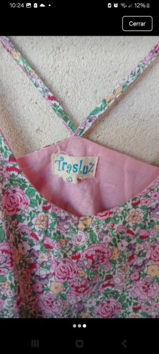Vestido niña estampado floral T10