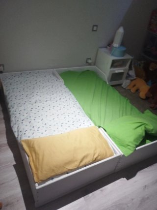 Cama Montessori Blanca 160cm x 75cm