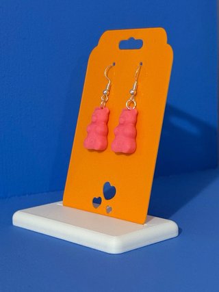 Pendientes Ositos Gominola Rosa