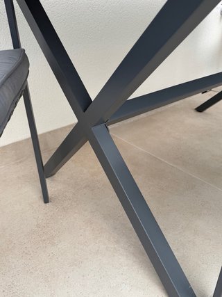 Mesa terraza y 4 sillas
