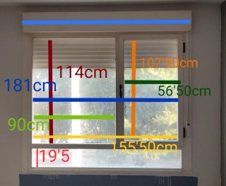 Ventanas aluminio  con persianas nuevas