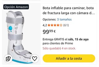 Bota Walker Inflable para Fractura