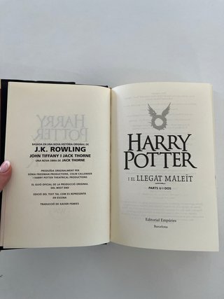 Harry Potter i el llegat maleït, part u i dos.