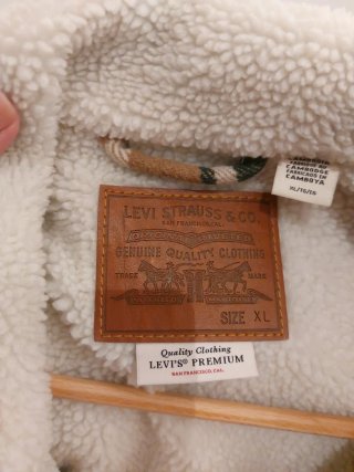 Cazadora Levi's cuadros XL