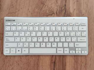 Teclado ZIENSTAR inalámbrico blanco