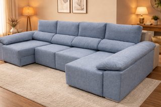 Sofá Cama Chaise Longue Barcelona con Arcón